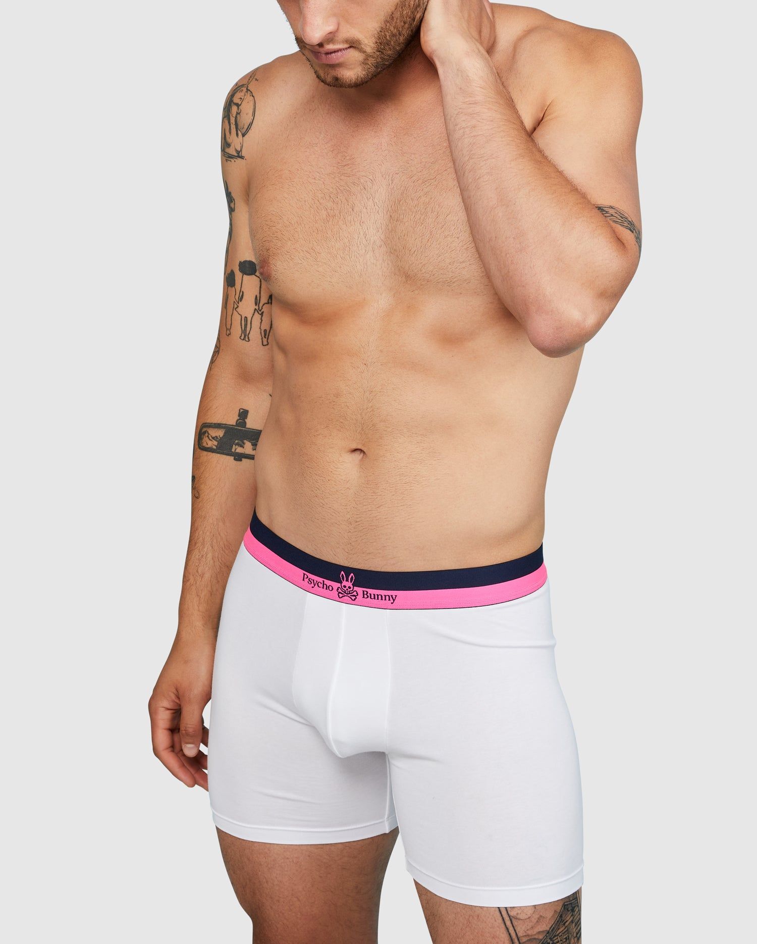 MENS 2 PACK KNIT BOXER BRIEFS - B6V201ARCM sold by Psycho Bunny product image thumbnail 3