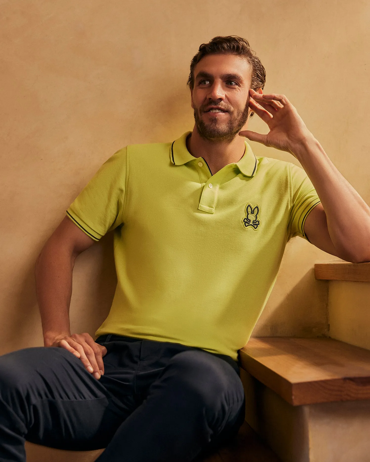 MENS LENOX PIQUE POLO SHIRT - B6K138B200 sold by Psycho Bunny product image thumbnail 3