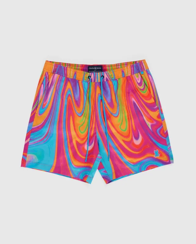 MENS MARTINEZ PRINTED SWIM - B6W728A2PO sold by Psycho Bunny