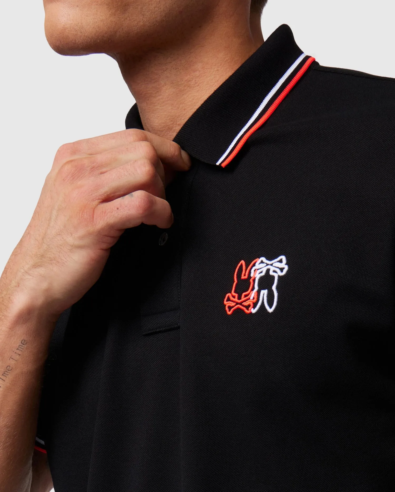 MENS WINTON PIQUE POLO SHIRT - B6K841A2PC sold by Psycho Bunny product image thumbnail 3