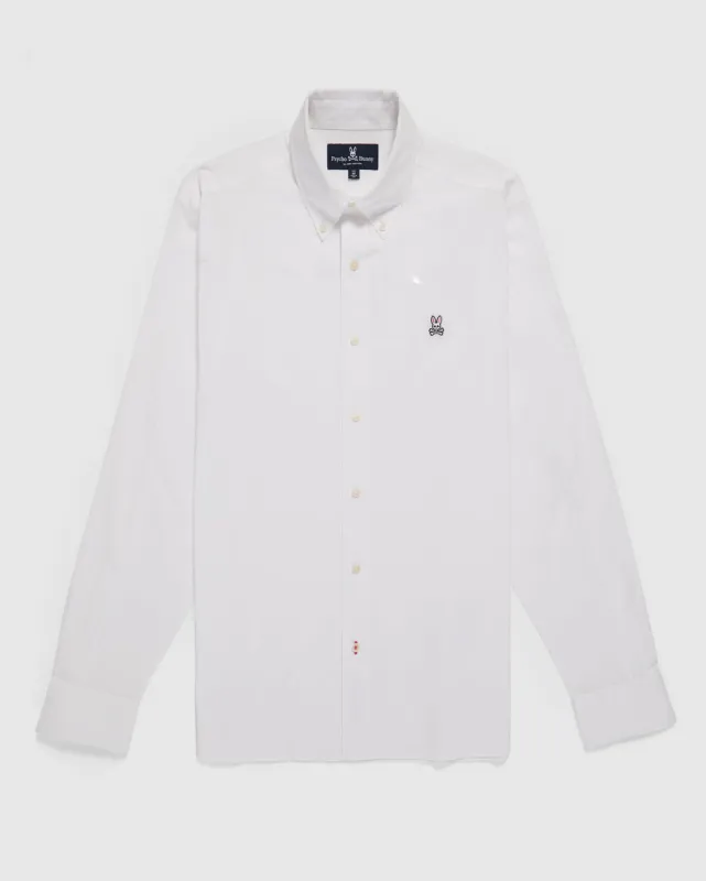 MENS CLASSIC POPLIN LONG SLEEVE SHIRT - B6C911S1PC sold by Psycho Bunny