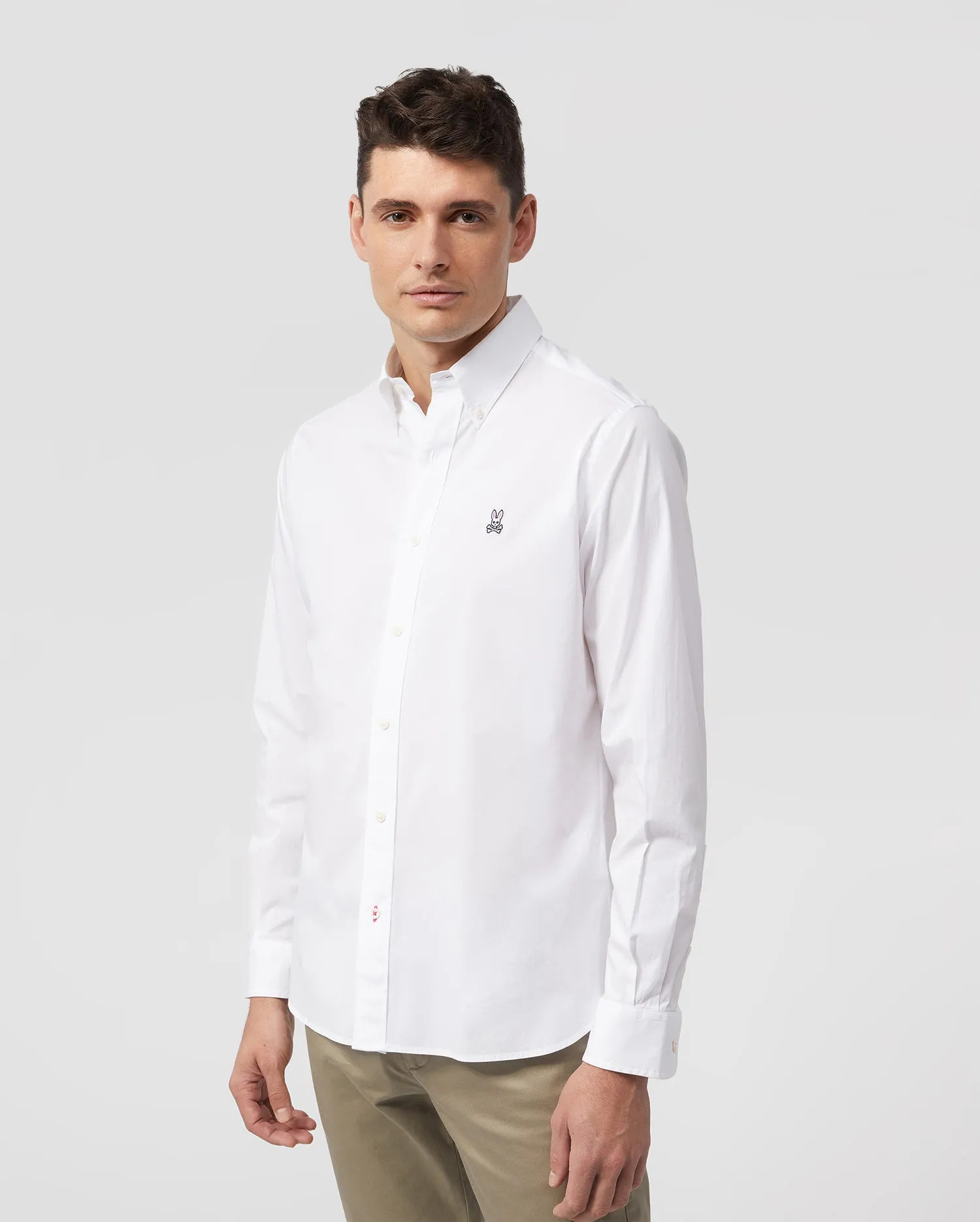MENS CLASSIC POPLIN LONG SLEEVE SHIRT - B6C911S1PC sold by Psycho Bunny product image thumbnail 2