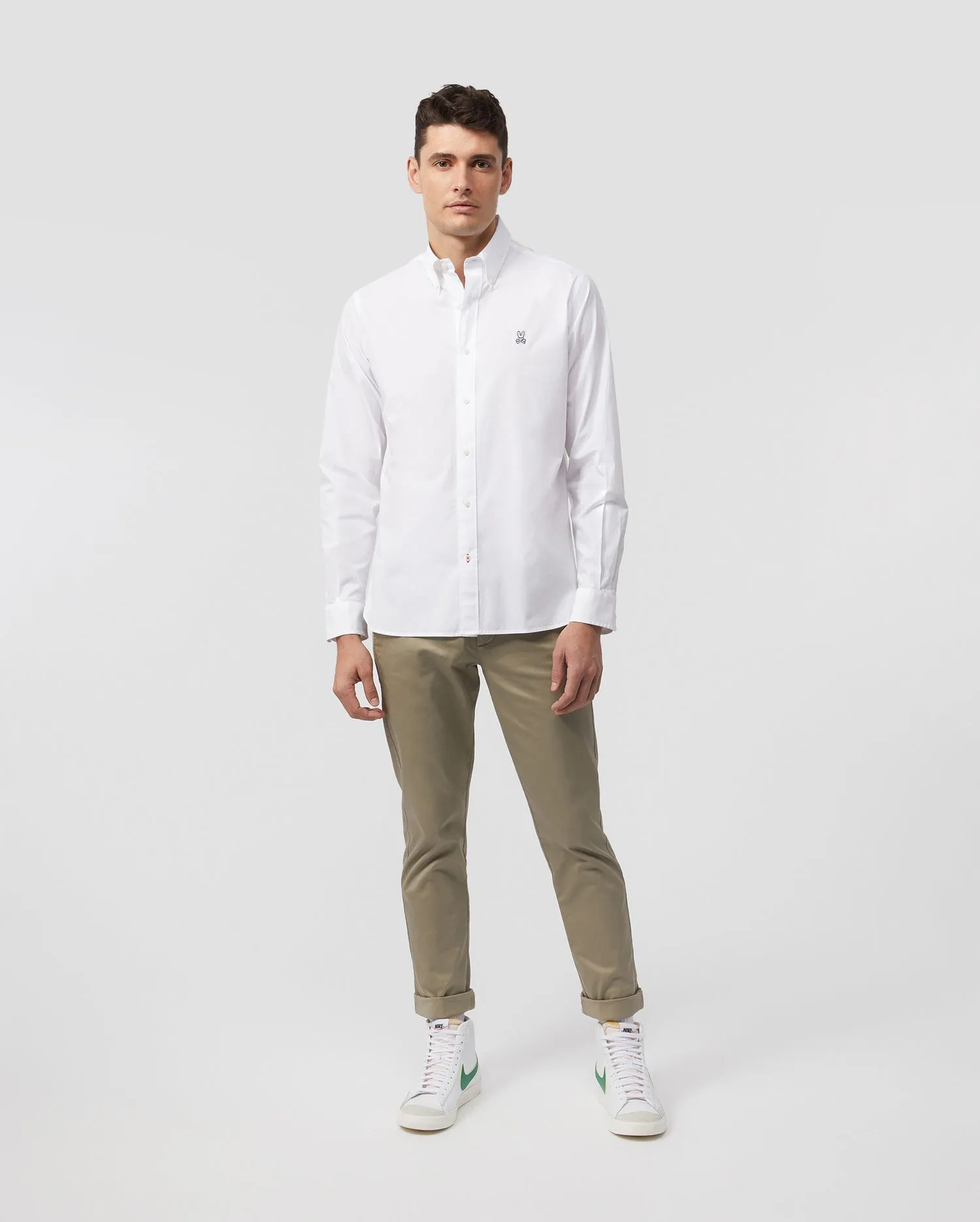 MENS CLASSIC POPLIN LONG SLEEVE SHIRT - B6C911S1PC sold by Psycho Bunny product image thumbnail 5