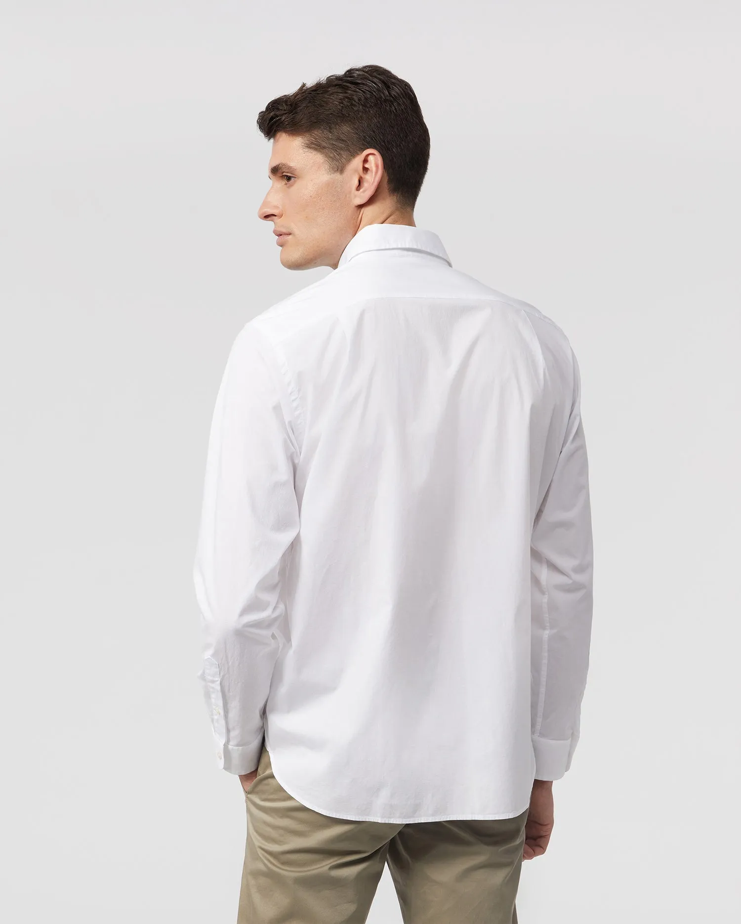 MENS CLASSIC POPLIN LONG SLEEVE SHIRT - B6C911S1PC sold by Psycho Bunny product image thumbnail 4