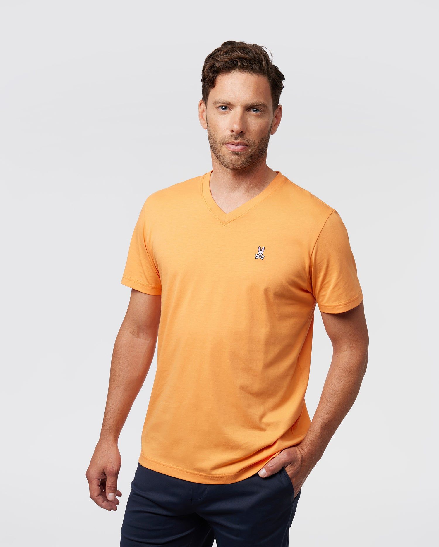 MENS CLASSIC V NECK TEE - B6U100Z1PC sold by Psycho Bunny product image thumbnail 2