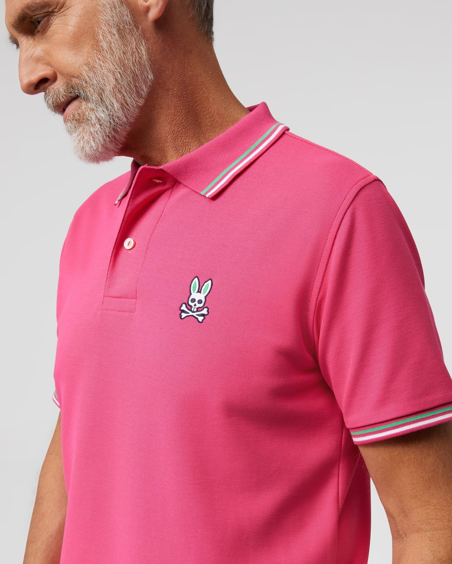 MENS SONA COLLAR STRIPE FASHION POLO - B6K201W1PC sold by Psycho Bunny product image thumbnail 2