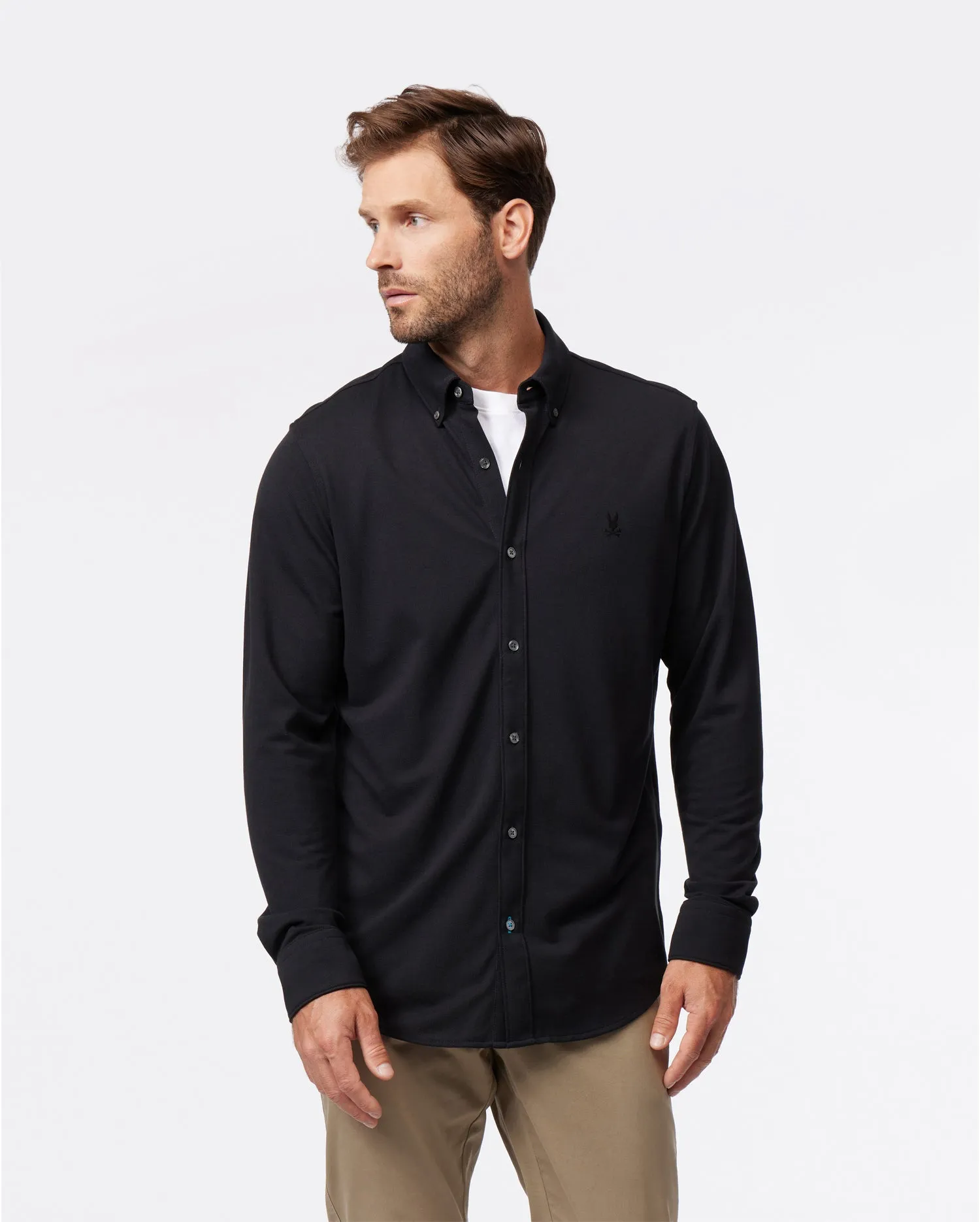 MENS ASTOR LONG SLEEVE COTTON PIQUE OXFORD SHIRT - B6C821U1PC sold by Psycho Bunny product image thumbnail 2