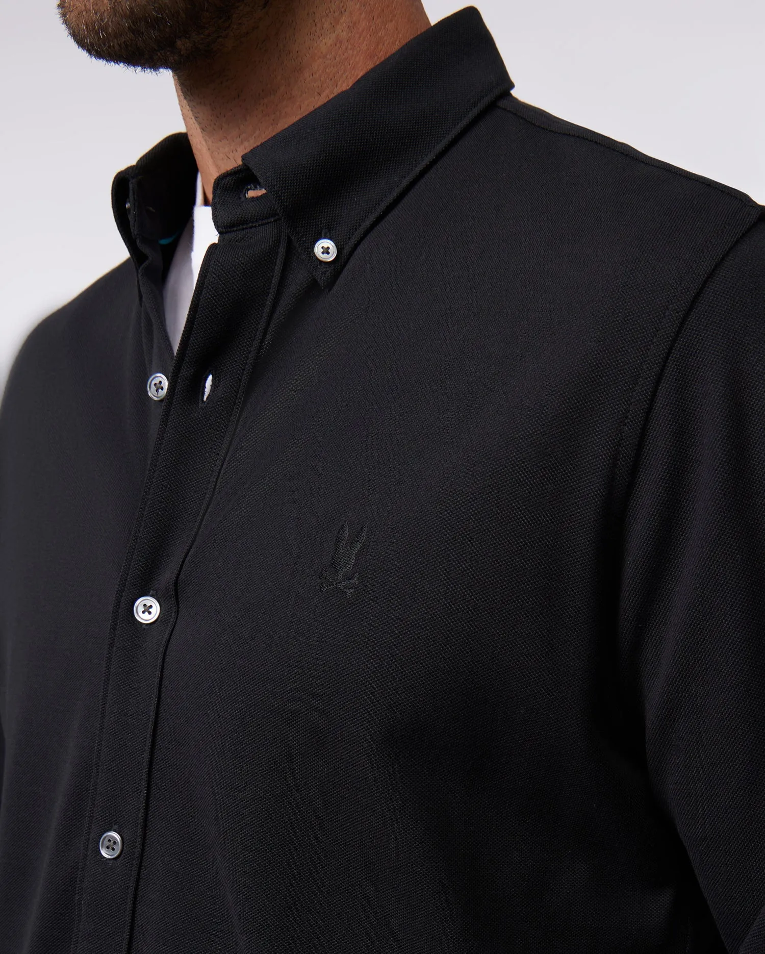 MENS ASTOR LONG SLEEVE COTTON PIQUE OXFORD SHIRT - B6C821U1PC sold by Psycho Bunny product image thumbnail 3