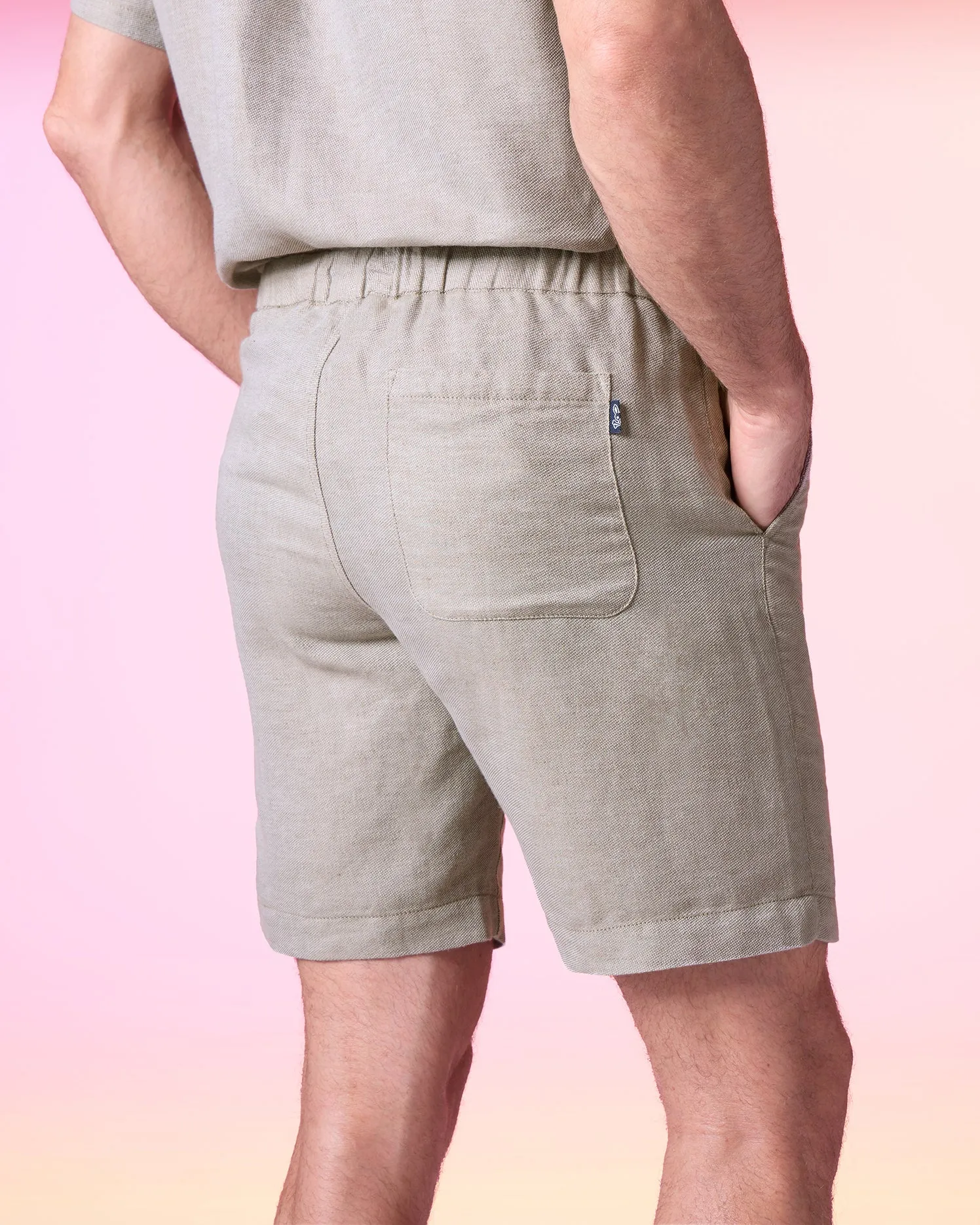 MENS WINDCREST LINEN SHORT - B6R474C200 sold by Psycho Bunny product image thumbnail 4