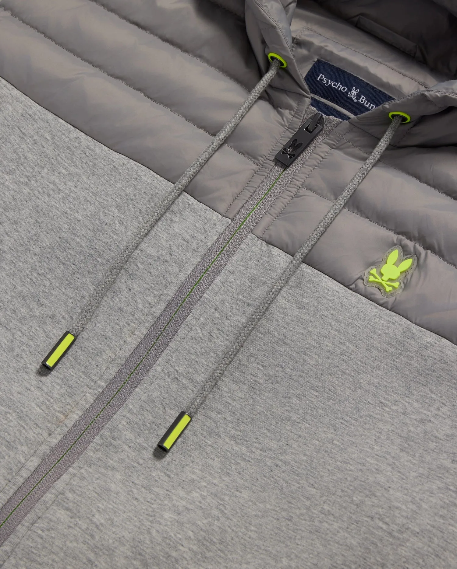 MENS LEMOORE MIXED MEDIA BOMBER - B6J944A2OW sold by Psycho Bunny product image thumbnail 5