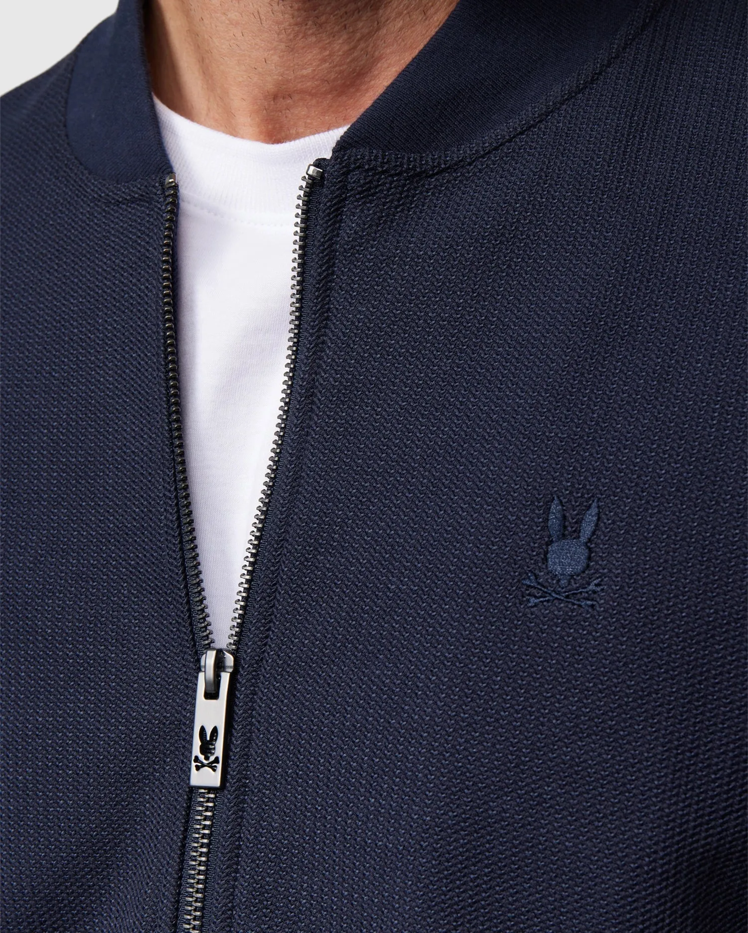 MENS LYNBROOK KNIT BOMBER JACKET - B6J734B200 sold by Psycho Bunny product image thumbnail 3