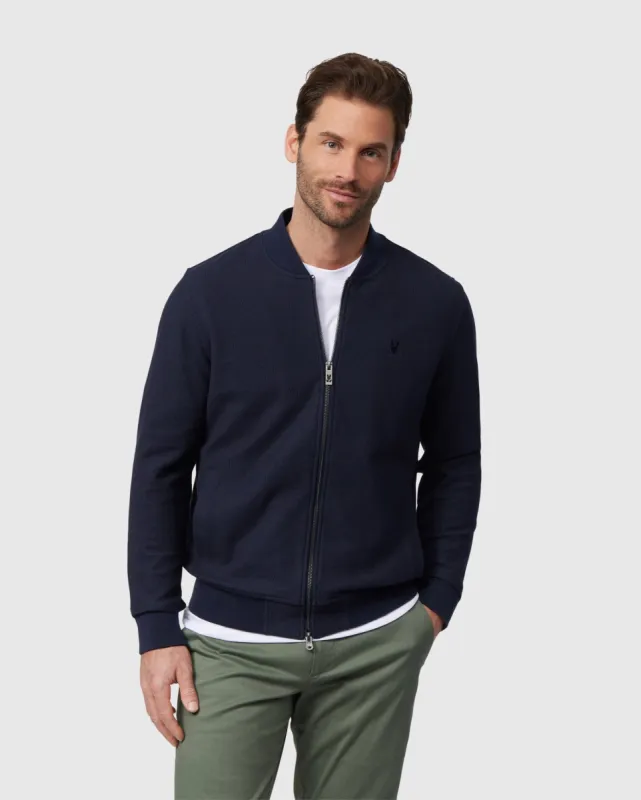MENS LYNBROOK KNIT BOMBER JACKET - B6J734B200 made by Psycho Bunny