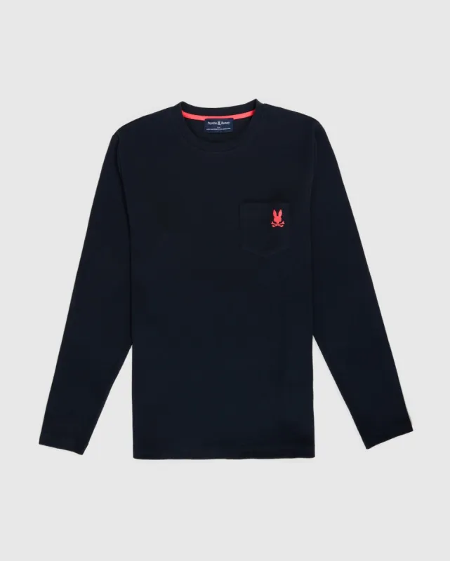 MENS WAFFLE POCKET LONG SLEEVE TEE - B6T672A2CO made by Psycho Bunny