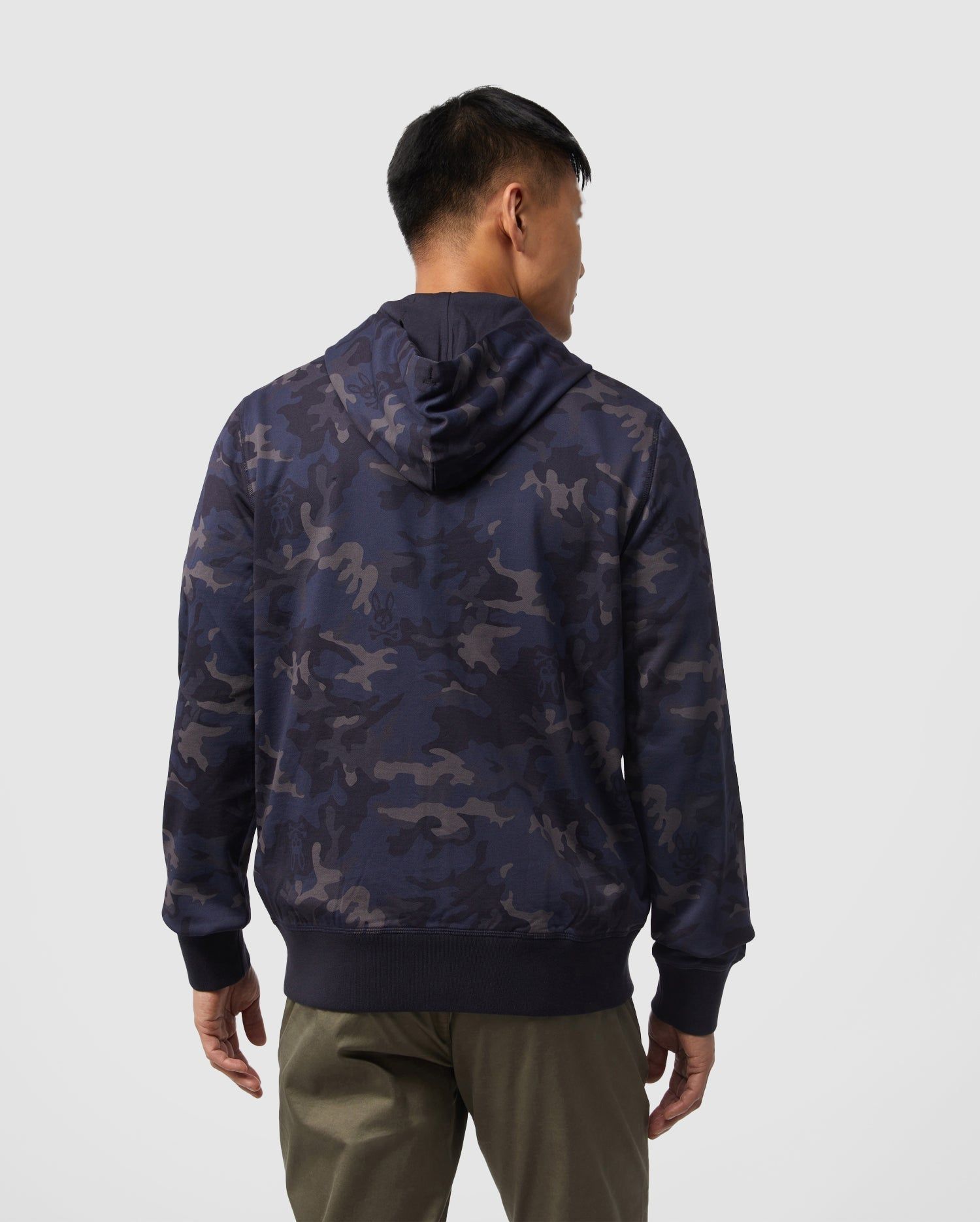 MENS ALLEN CAMO ZIP UP HOODIE - B6H947U1FT sold by Psycho Bunny product image thumbnail 3