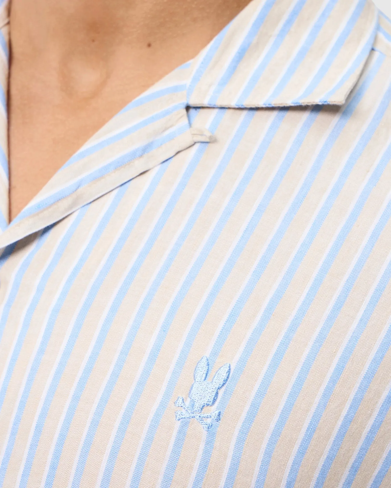 MENS JUSTIN LINEN CAMP SHIRT - B6Q585C200 sold by Psycho Bunny product image thumbnail 4