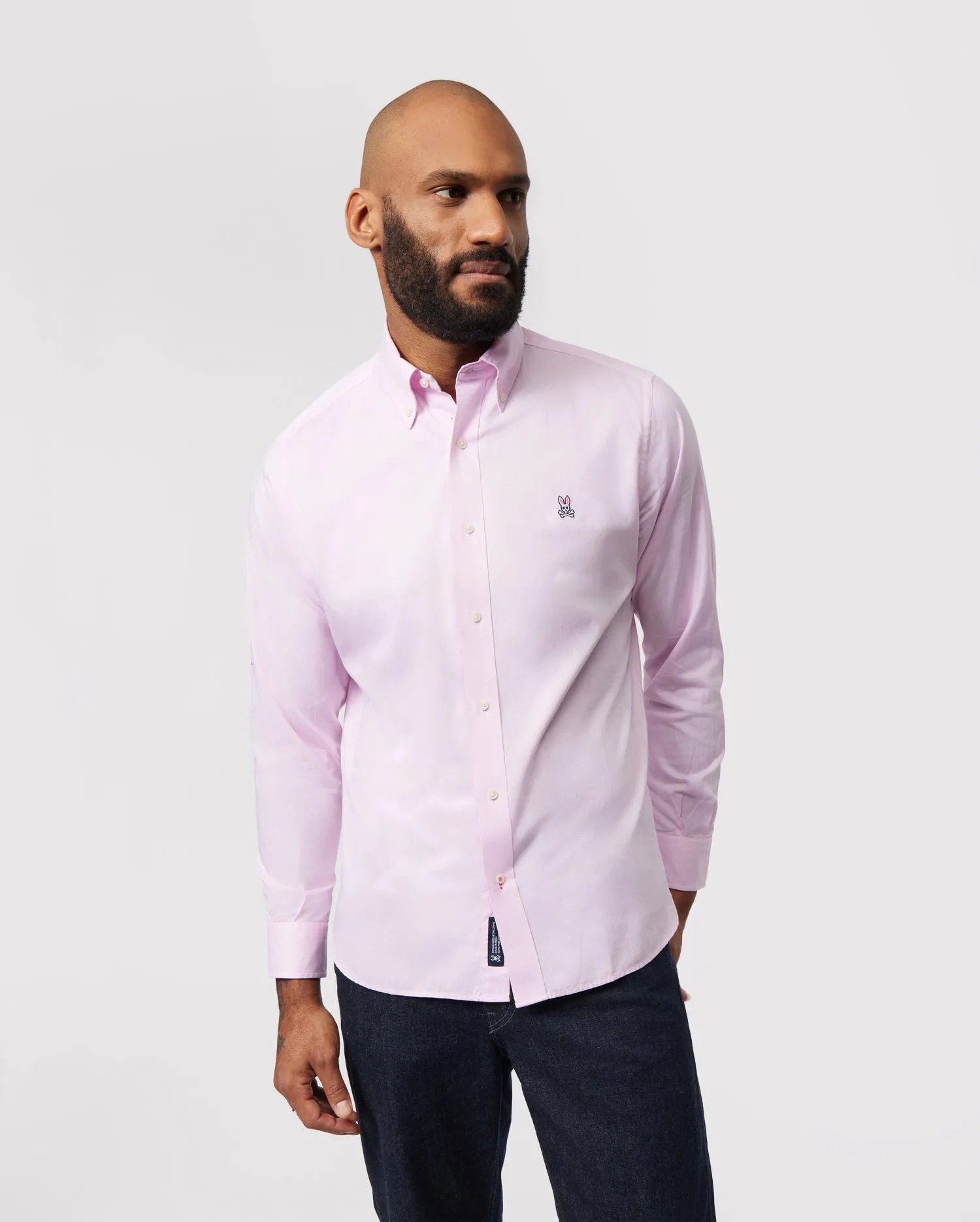 MENS CLASSIC OXFORD LONG SLEEVE SHIRT - B6C655X1PC sold by Psycho Bunny product image thumbnail 2