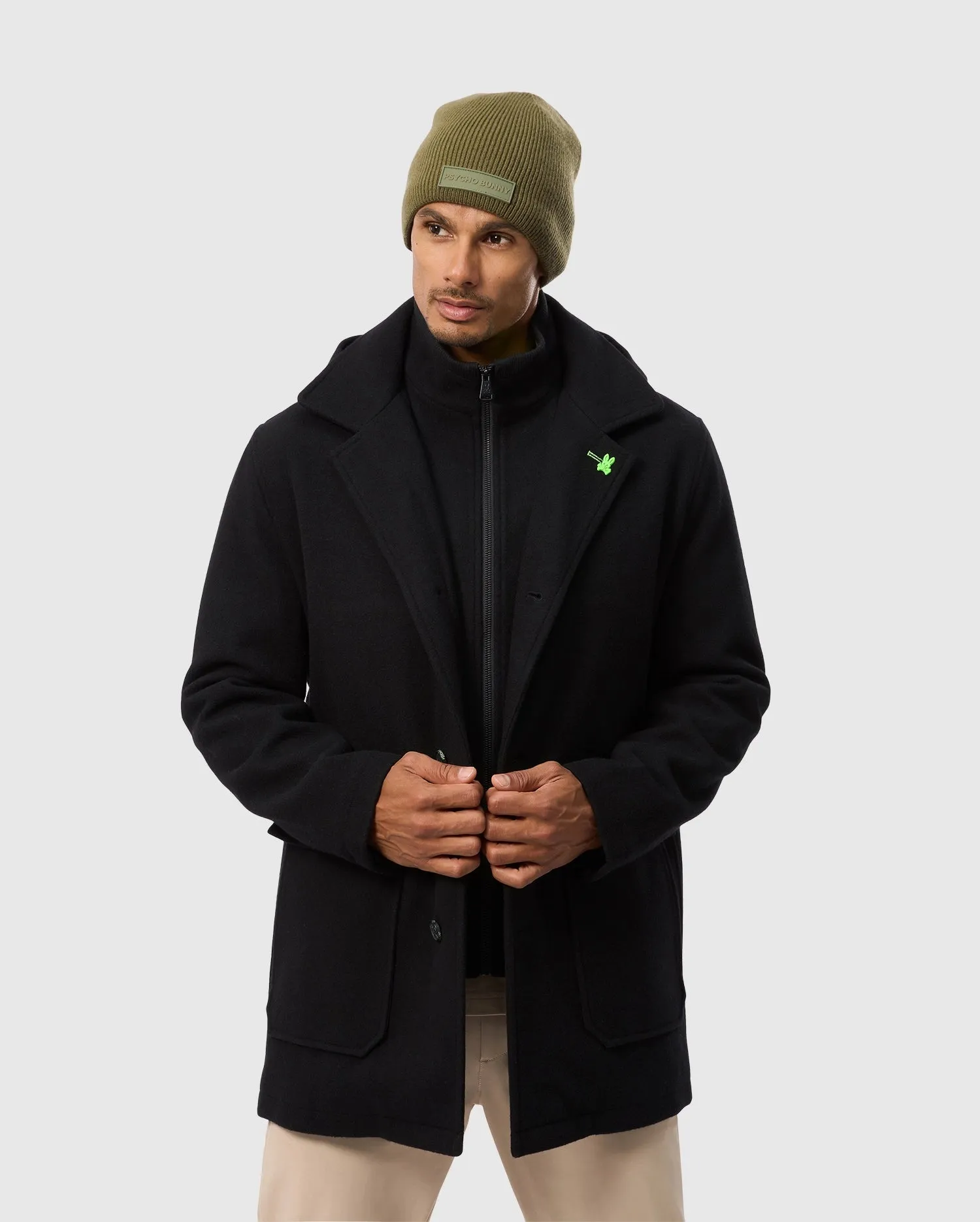 MENS STAFFORD WOOL BLEND COAT - B6N551D200 sold by Psycho Bunny product image thumbnail 4