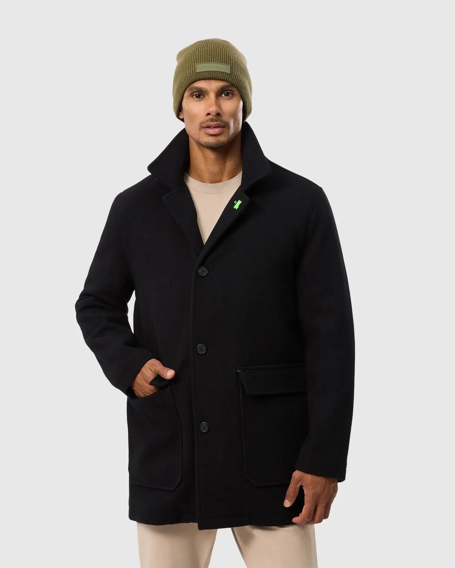 MENS STAFFORD WOOL BLEND COAT - B6N551D200 sold by Psycho Bunny product image thumbnail 2