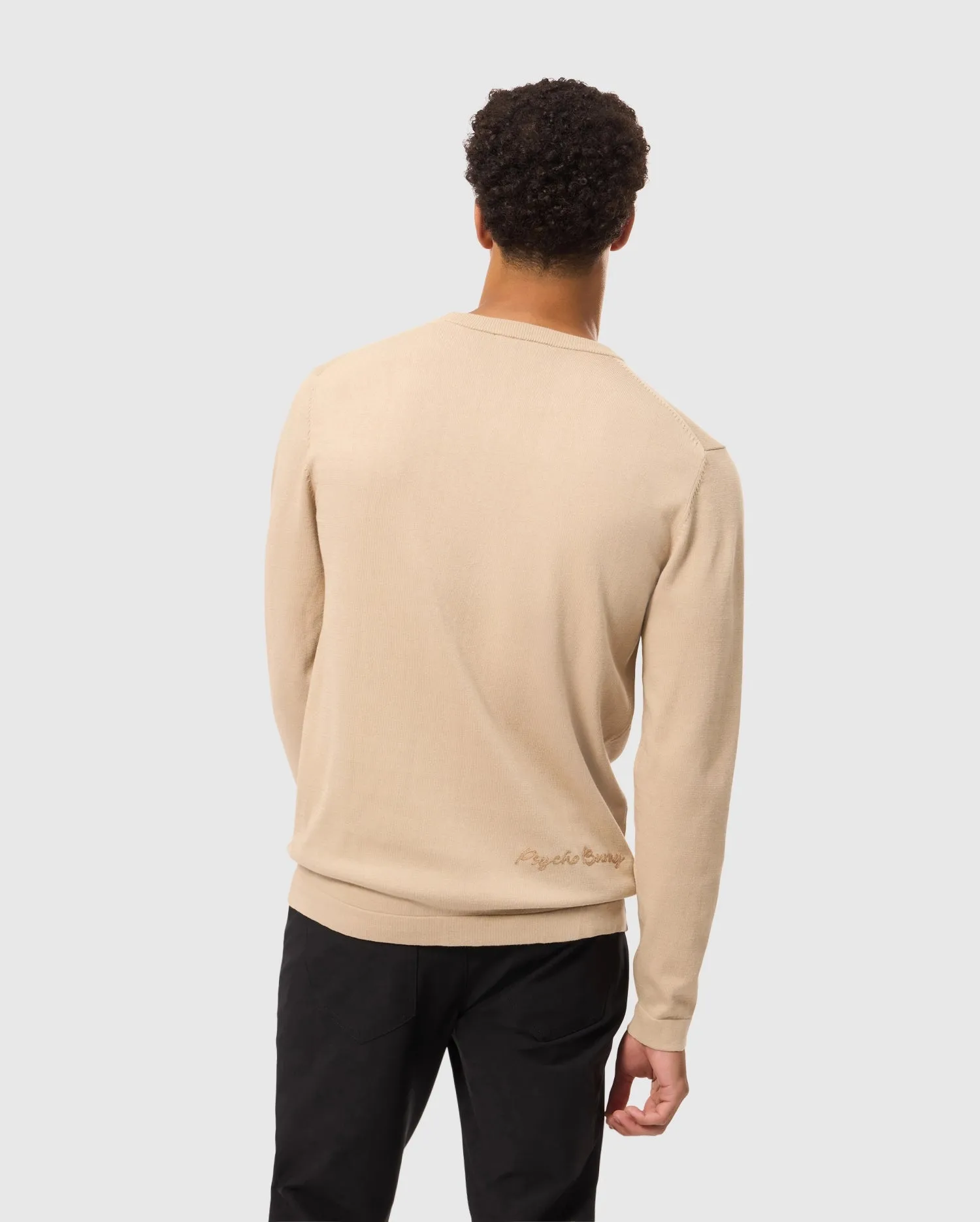 MENS CORY CHAINSTITCH COTTON SWEATER - B6E893D200 sold by Psycho Bunny product image thumbnail 5