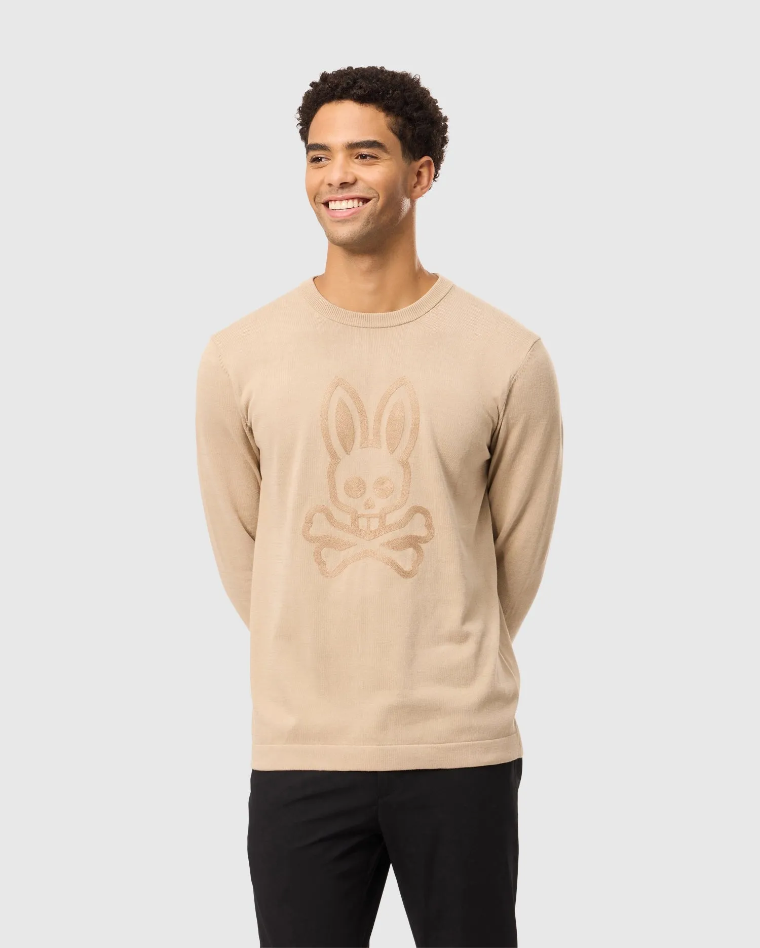 MENS CORY CHAINSTITCH COTTON SWEATER - B6E893D200 sold by Psycho Bunny product image thumbnail 2