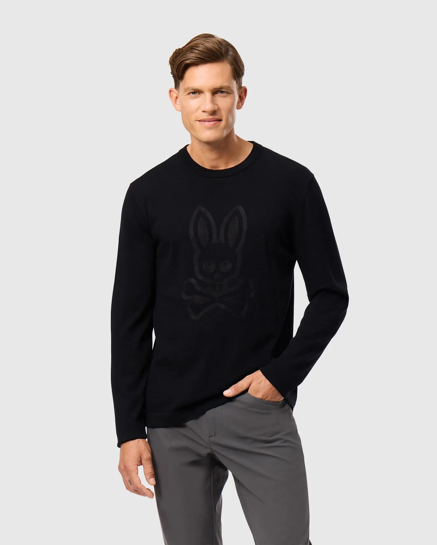 MENS CORY CHAINSTITCH COTTON SWEATER - B6E893D200 sold by Psycho Bunny