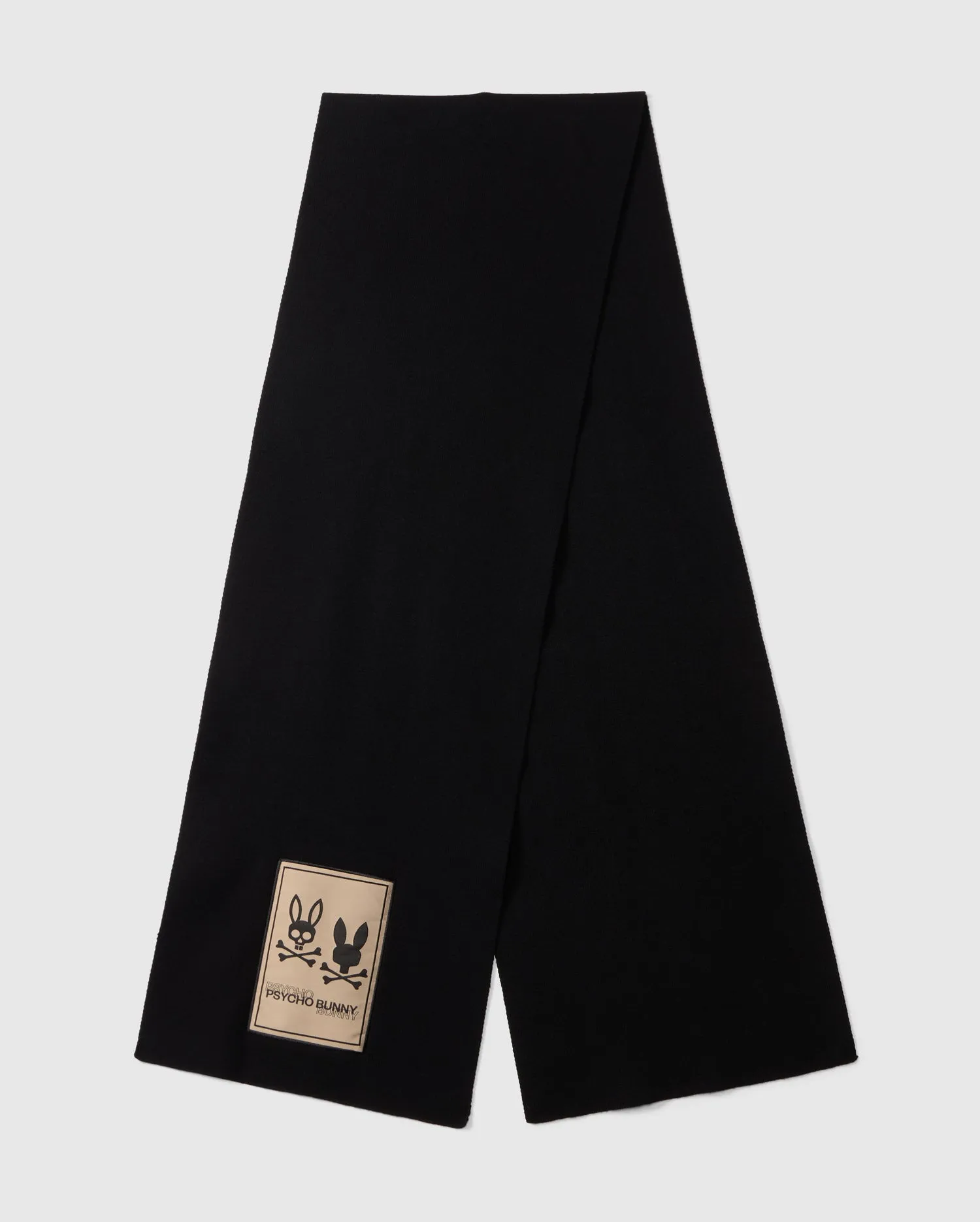 MENS MONROE TWILL PATCH SCARF - B6A892D200 sold by Psycho Bunny