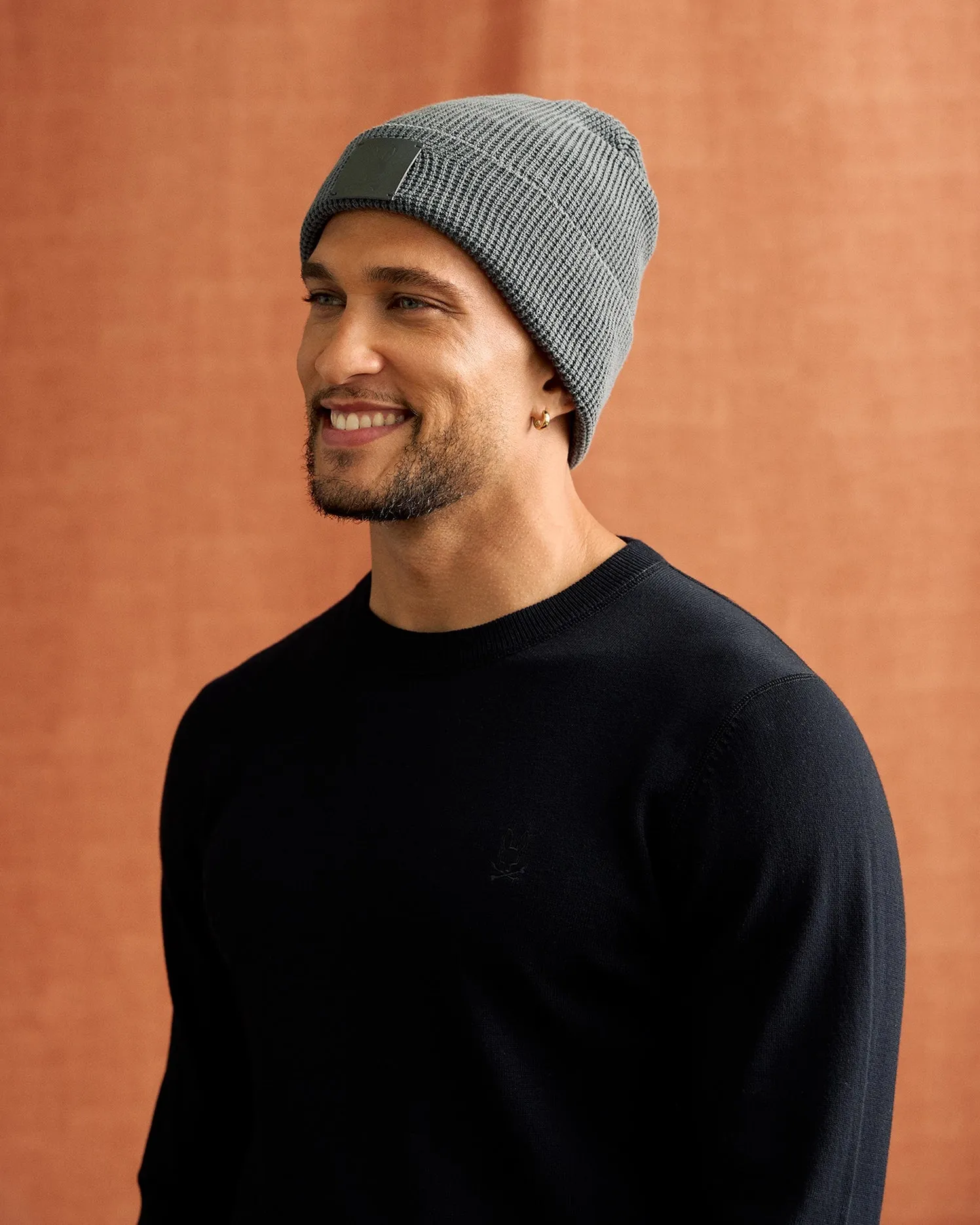 MENS WAFFLE BEANIE - B6A873D200 sold by Psycho Bunny product image thumbnail 4