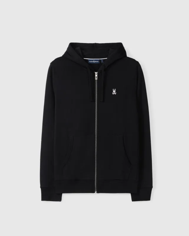 MENS LEVY ZIP FLEECE HOODIE - B6H720D200 made by Psycho Bunny