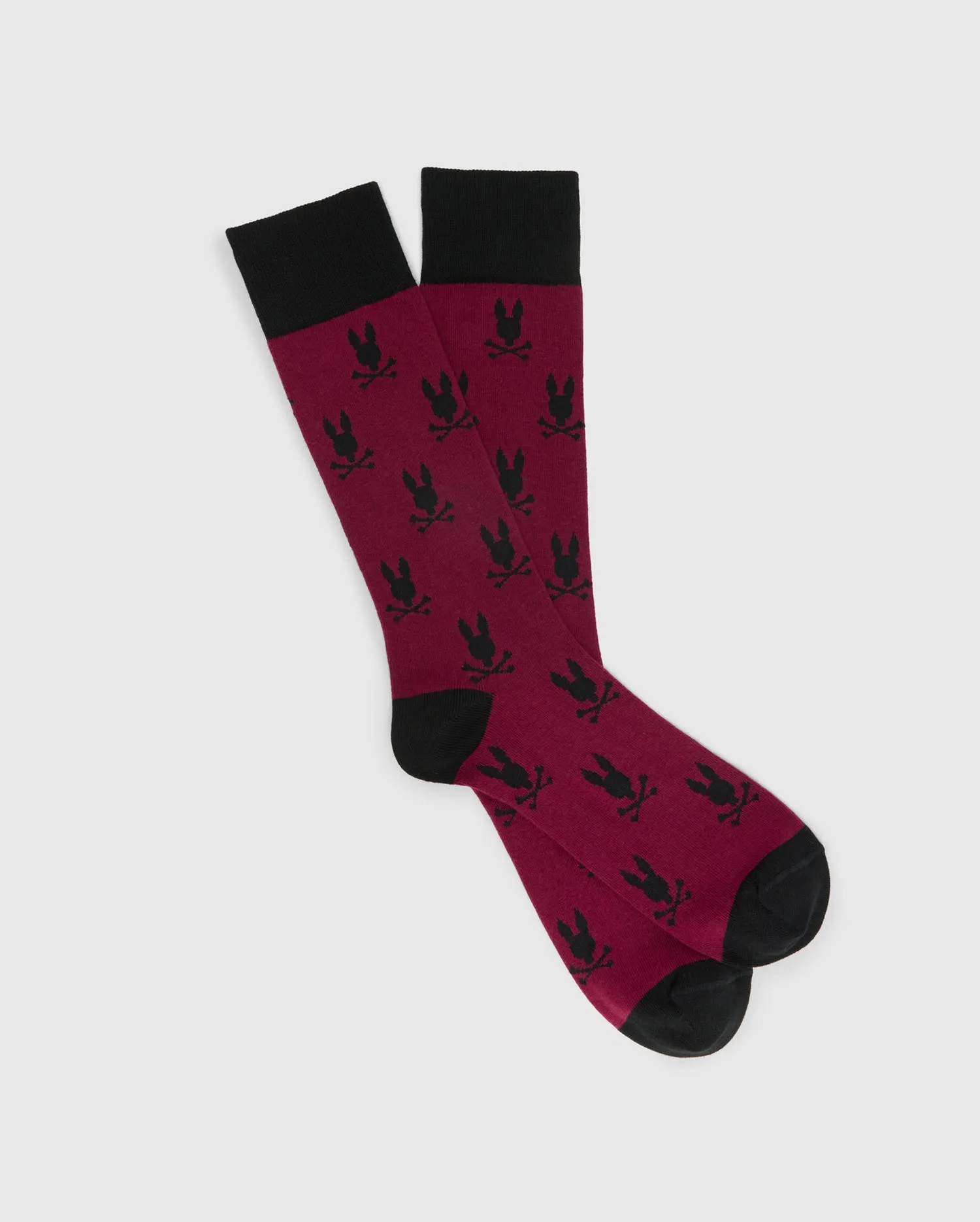 MENS ALL OVER BUNNY DRESS SOCK - B6F750E200 sold by Psycho Bunny
