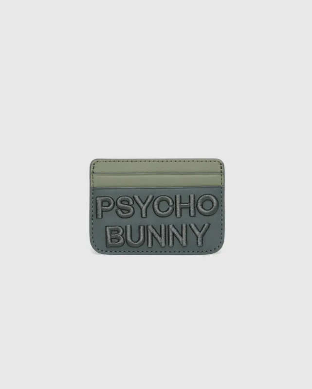 MENS WORDMARK LEATHER CARD CASE - B6A869D200 sold by Psycho Bunny