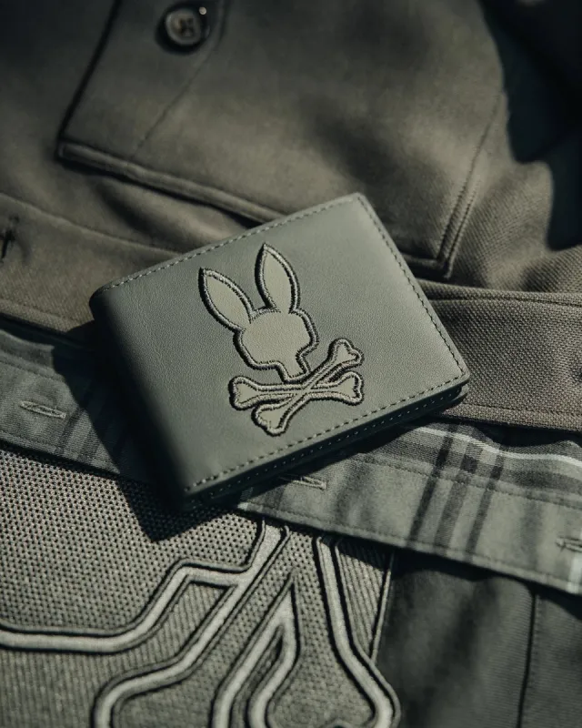 MENS LEATHER WALLET - B6A868D200 made by Psycho Bunny