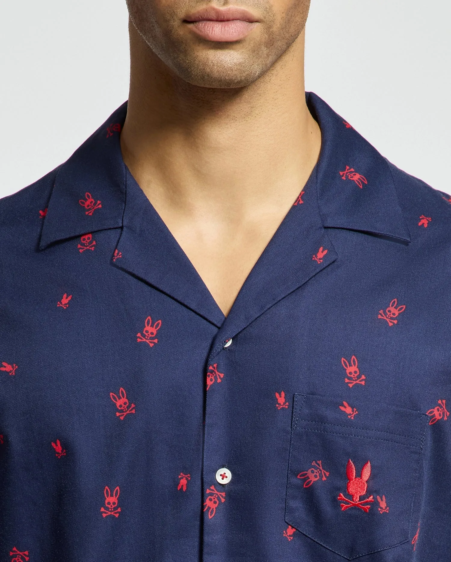 MENS ALL OVER PRINT FLANNEL PAJAMA SET - B6X343E200 sold by Psycho Bunny product image thumbnail 4