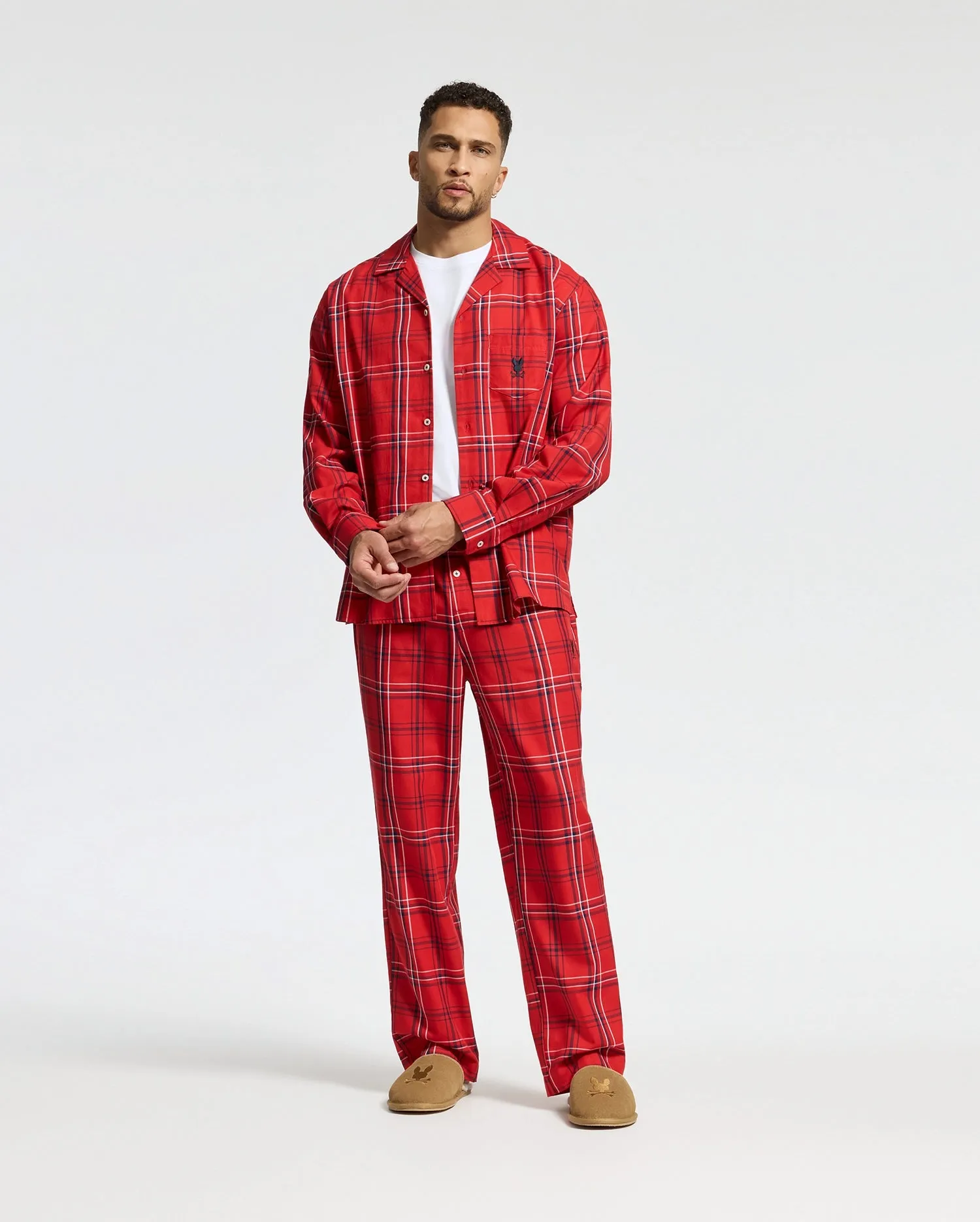 MENS VAL FLANNEL PAJAMA SET - B6X172E200 sold by Psycho Bunny