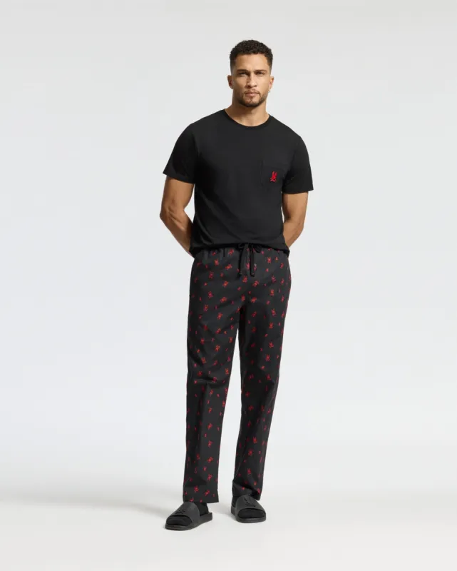 MENS TELRIDE PRINTED PAJAMA SET - B6X341E200 sold by Psycho Bunny