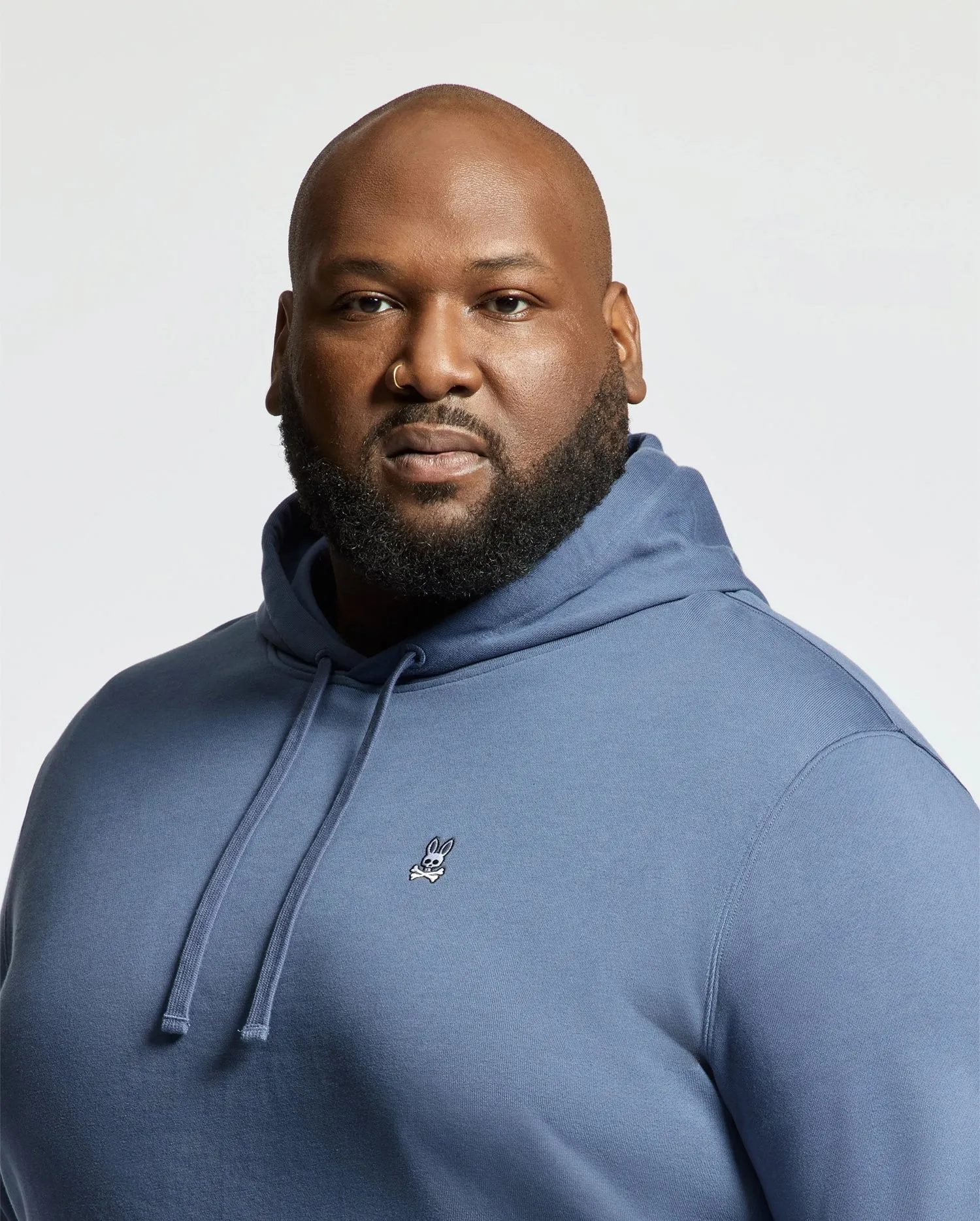 MENS BIG AND TALL LEVY ESSENTIAL FLEECE HOODIE - B9H859D200 sold by Psycho Bunny product image thumbnail 4