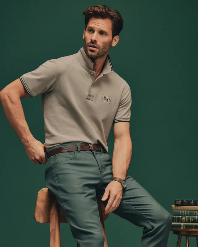 MENS MONROE PIQUE POLO - B6K964D200 sold by Psycho Bunny