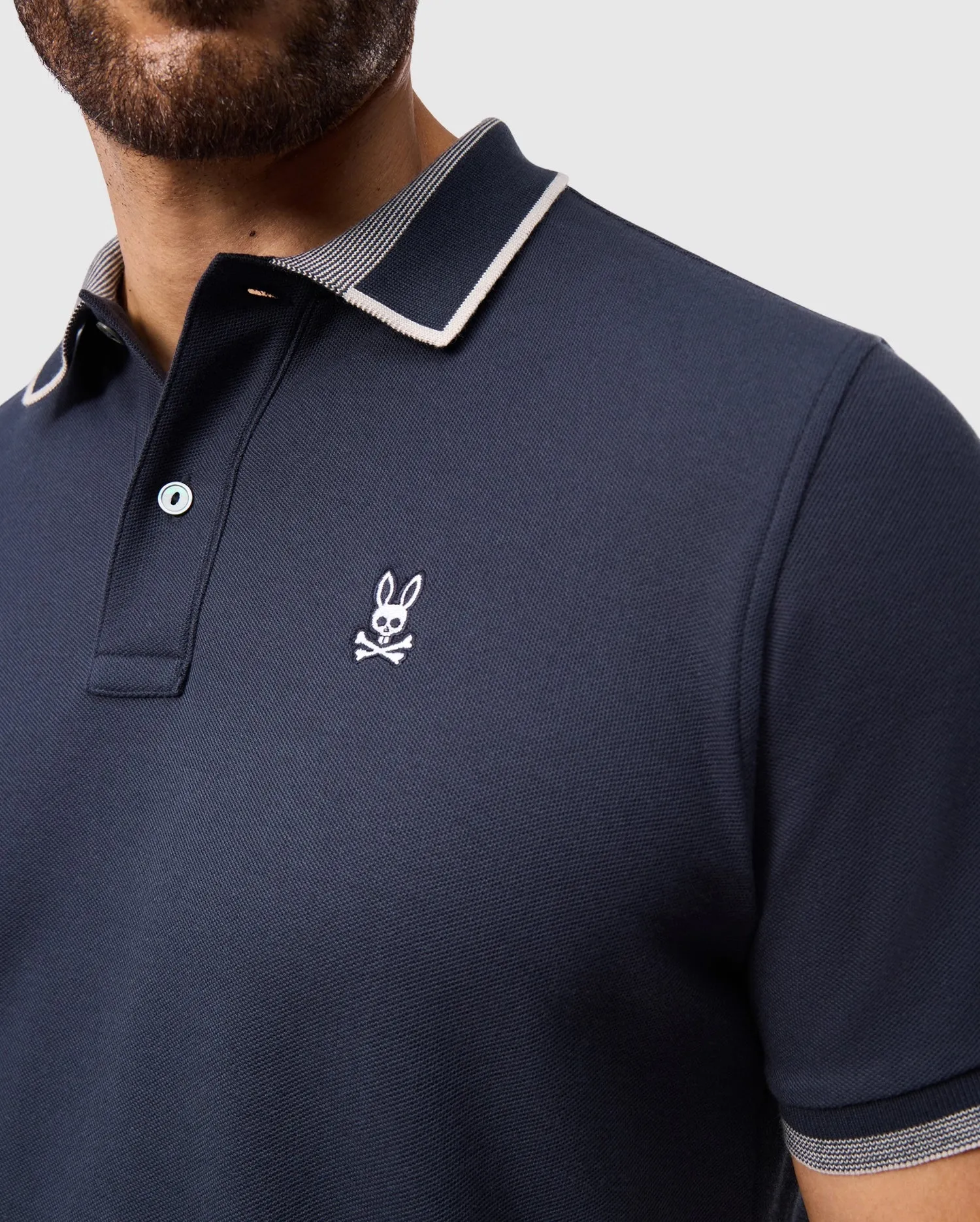 MENS DUVALL PIQUE POLO - B6K402D200 sold by Psycho Bunny product image thumbnail 3