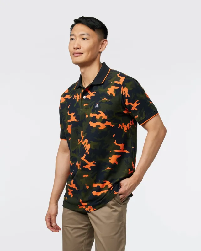 MENS PLANO PIQUE CAMO POLO - B6K336Z1PC sold by Psycho Bunny