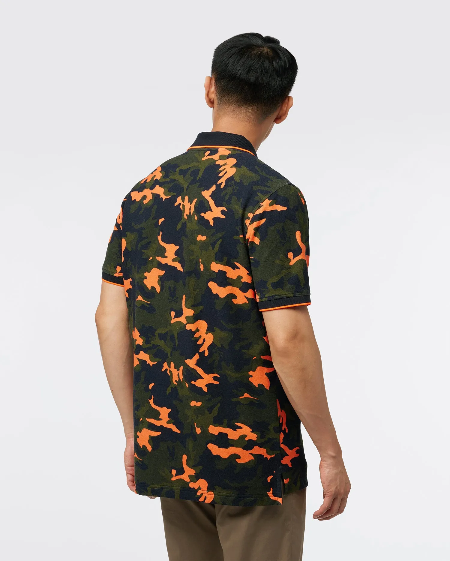 MENS PLANO PIQUE CAMO POLO - B6K336Z1PC sold by Psycho Bunny product image thumbnail 4
