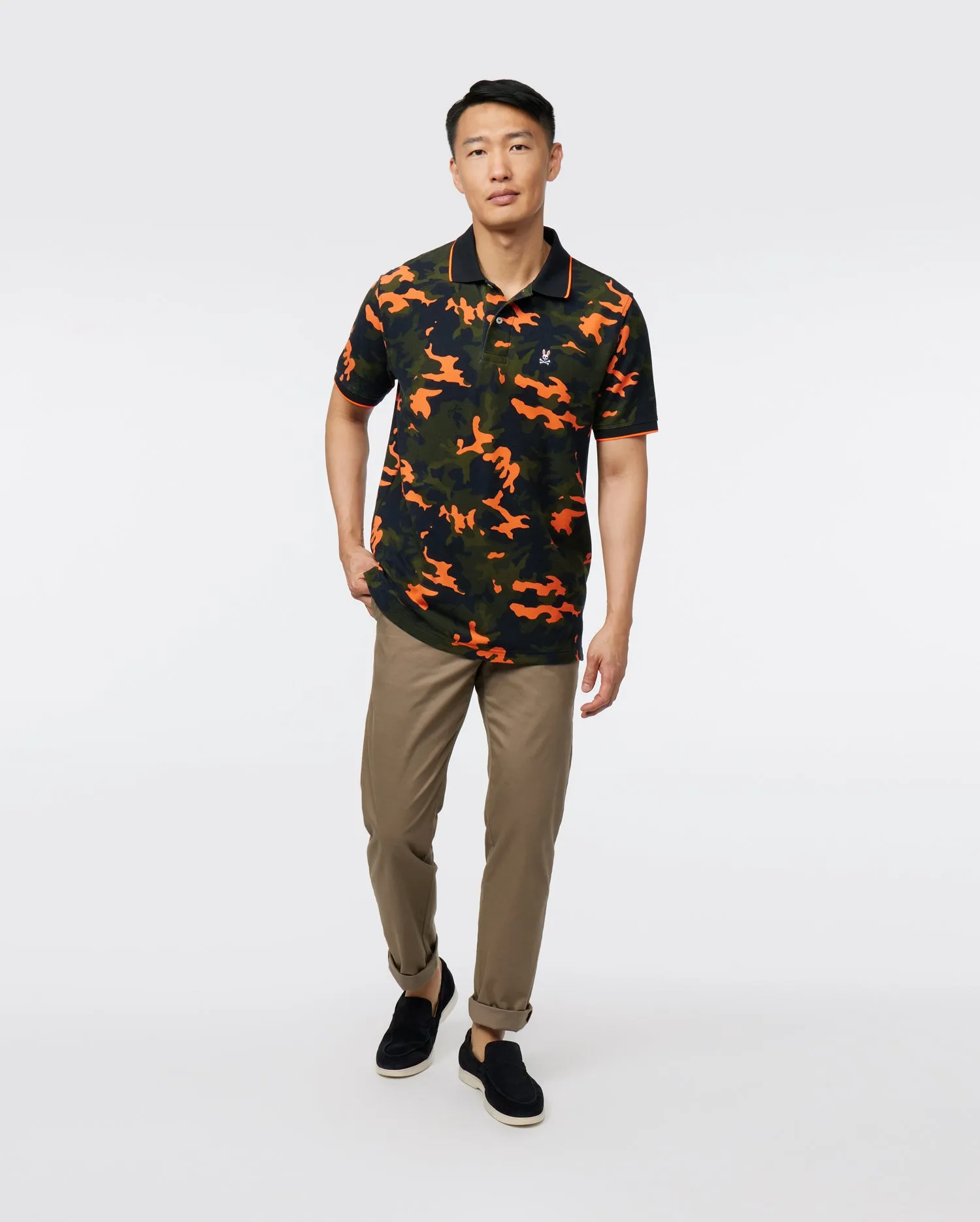 MENS PLANO PIQUE CAMO POLO - B6K336Z1PC sold by Psycho Bunny product image thumbnail 3