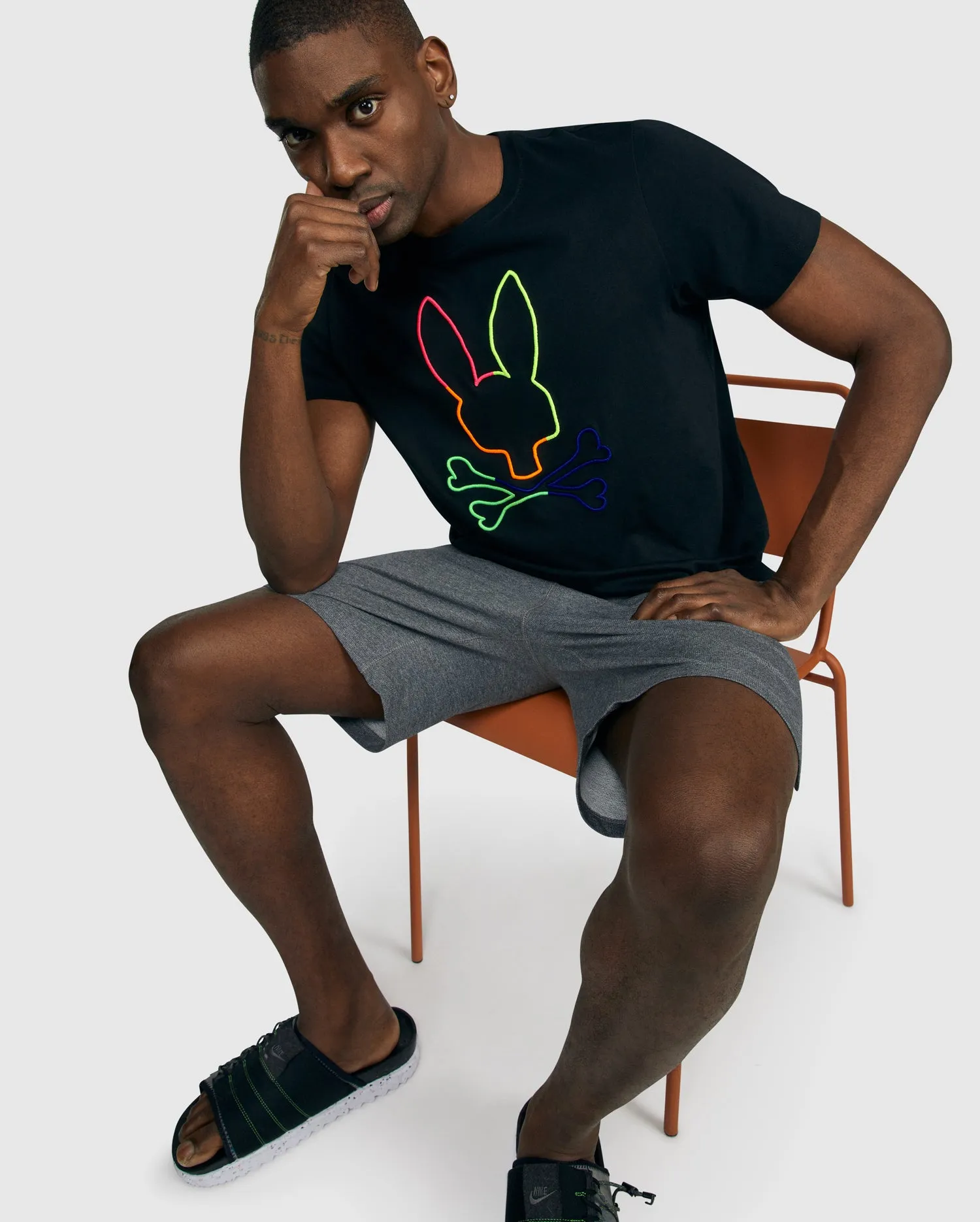 MENS LEO BUNNY TEE - B6U245S1PC sold by Psycho Bunny product image thumbnail 4