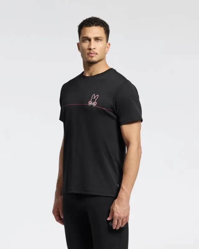 MENS DACANO CHEST GRAPHIC SPORT TEE - B6U313E200 sold by Psycho Bunny
