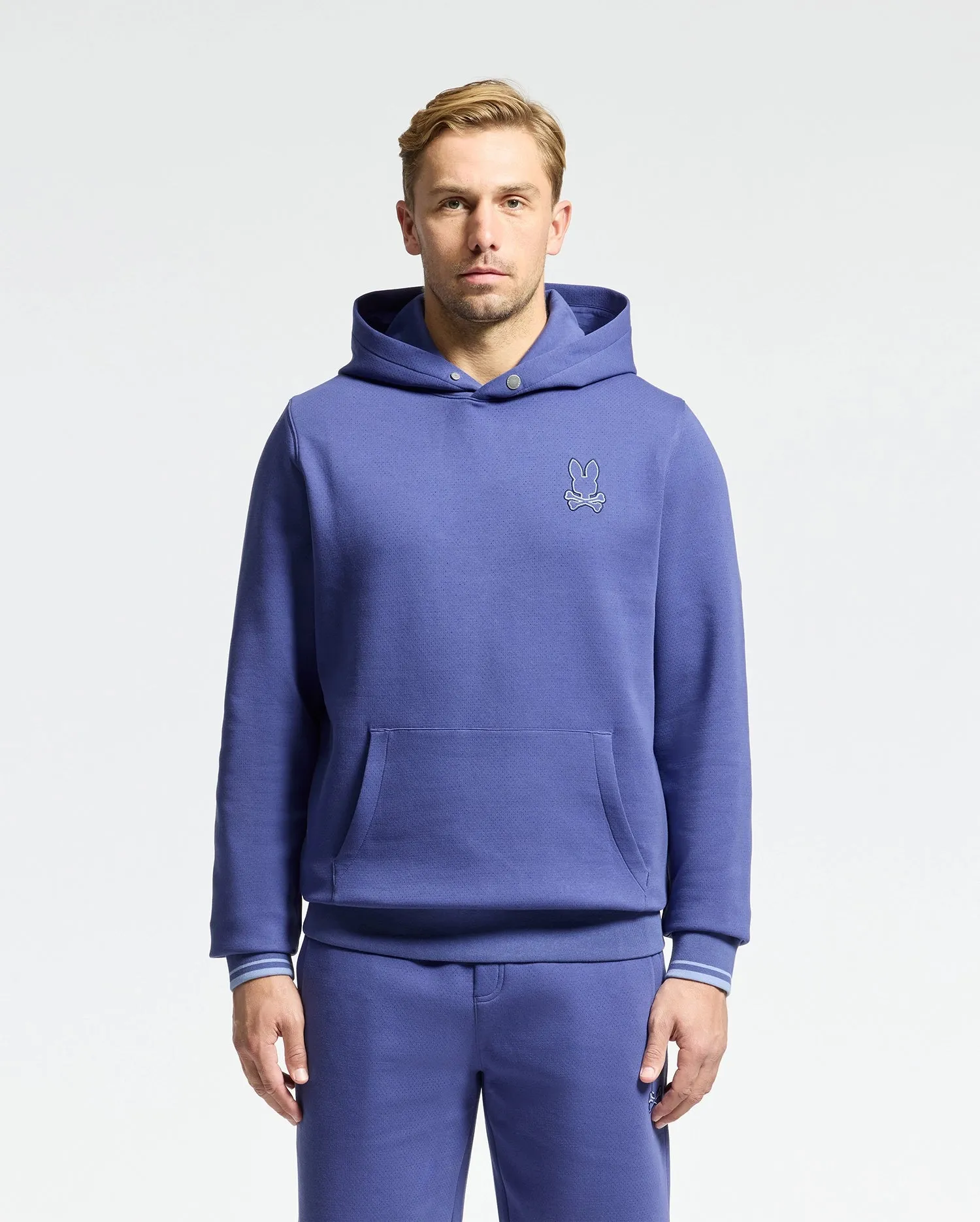 MENS DACANO PERFORATED HOODIE - B6H239E200 sold by Psycho Bunny