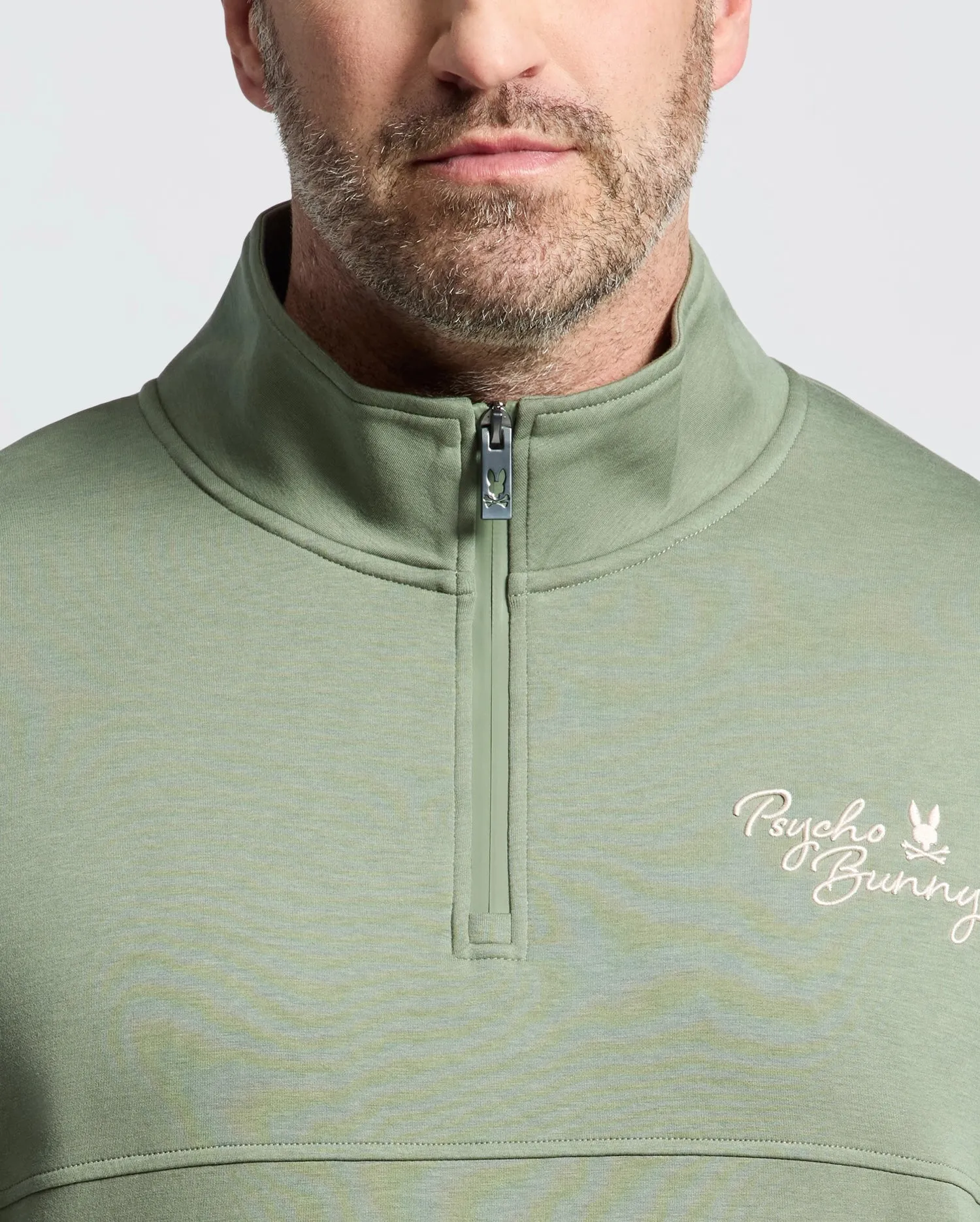 MENS BIG AND TALL DESERT 1/4 MOCK ZIP - B9S488F200 sold by Psycho Bunny product image thumbnail 4