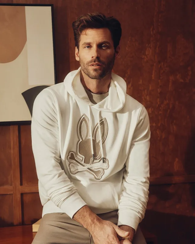 MENS NEW CASTLE FRENCH TERRY HOODIE - B6H517F200 sold by Psycho Bunny