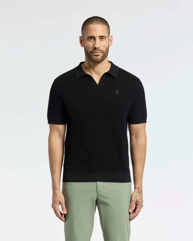 MENS LEETON KNIT POLO SHIRT - B6E562F200 sold by Psycho Bunny