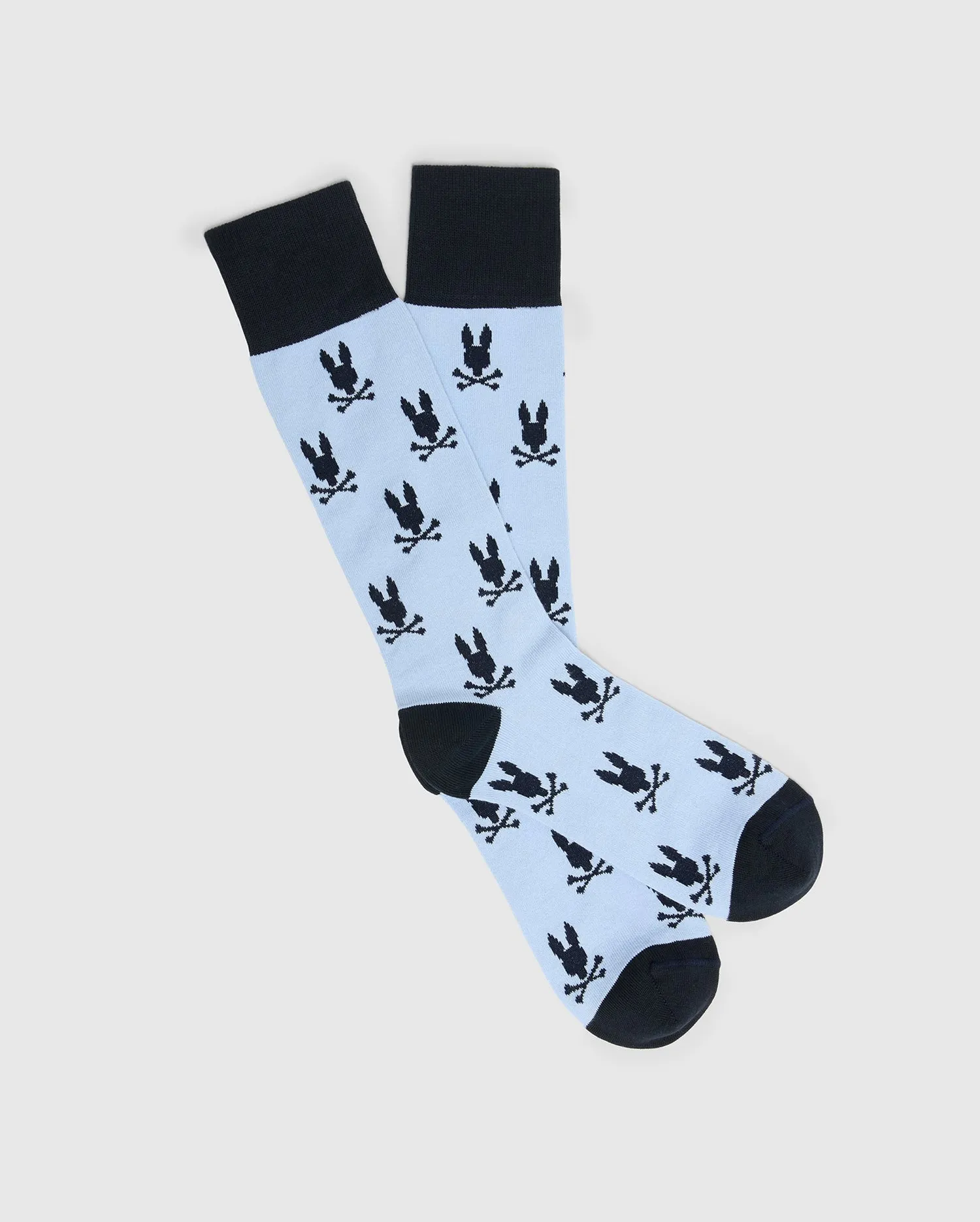 MENS ALL OVER BUNNY DRESS SOCK - B6F750F200 sold by Psycho Bunny