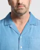 MENS BIG AND TALL KERVIN LIGHTWEIGHT DENIM WOVEN SHIRT - B9Q467F200 sold by Psycho Bunny