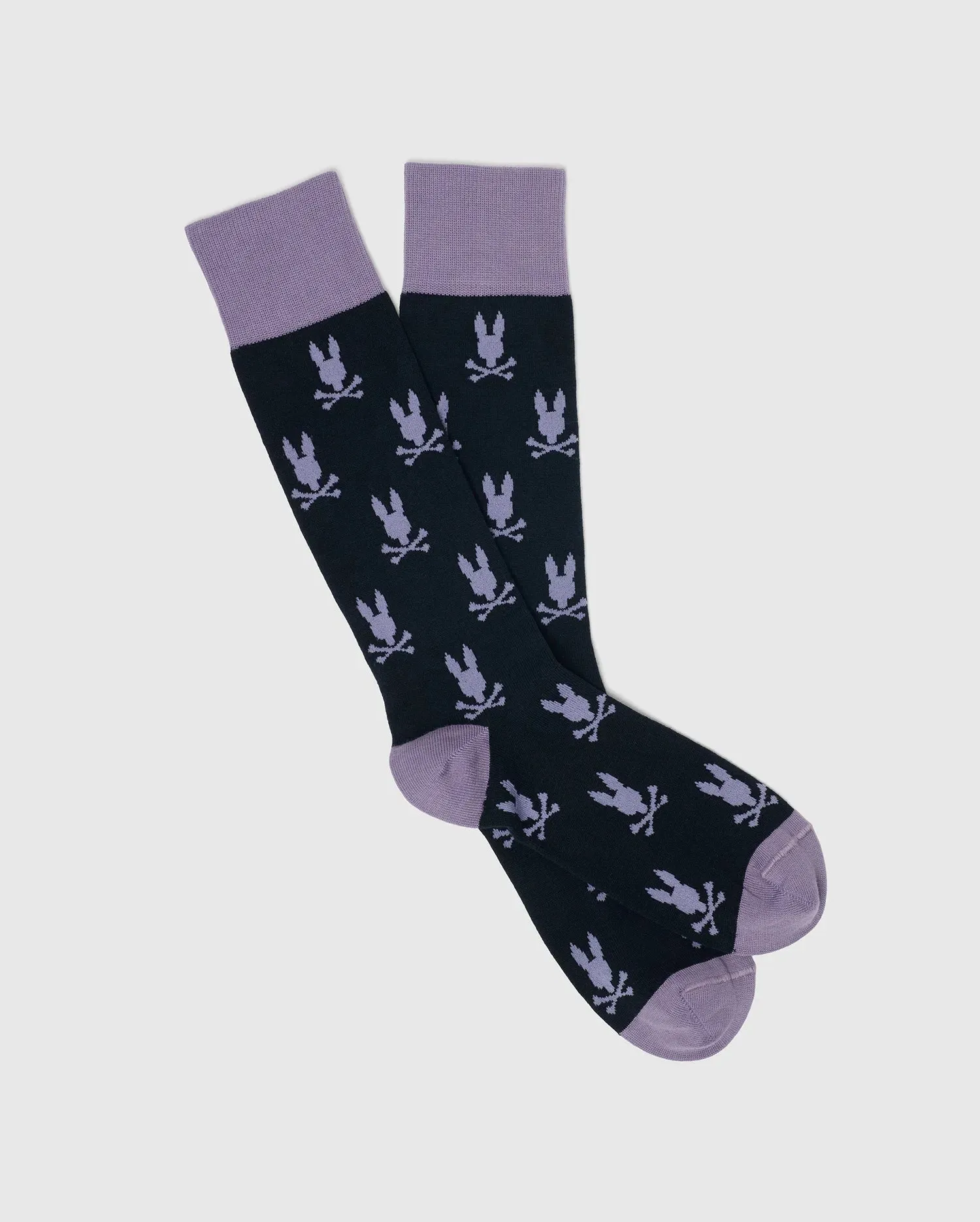 MENS ALL OVER BUNNY DRESS SOCK - B6F750F200 sold by Psycho Bunny