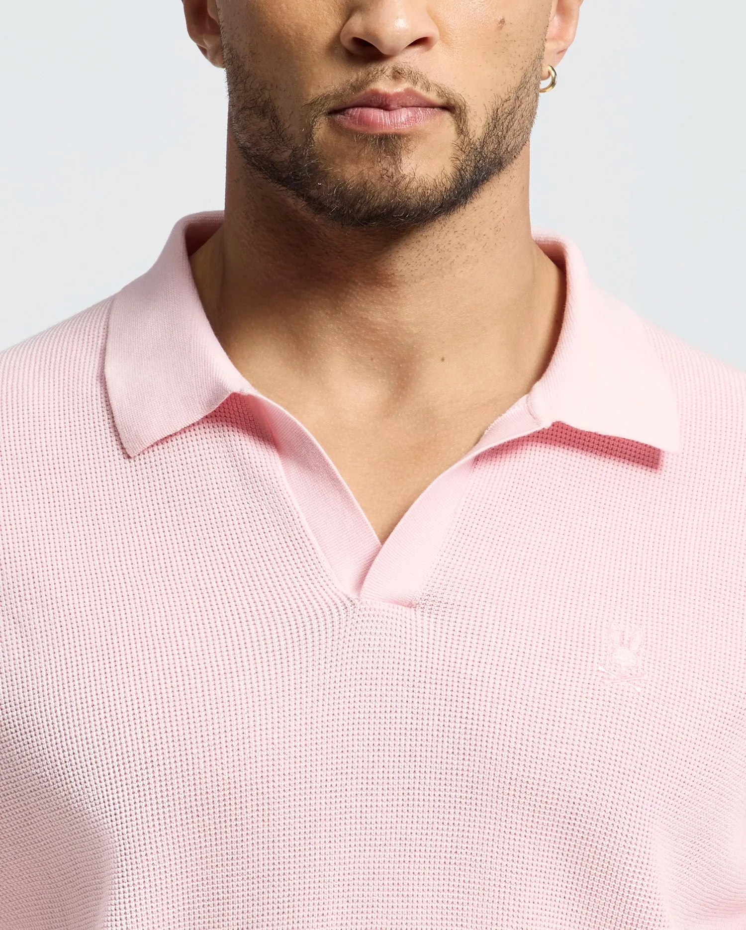 MENS LEETON JOHNNY COLLAR KNIT POLO - B6E562F200 sold by Psycho Bunny product image thumbnail 4